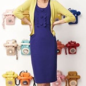 Boden Blue Sleveless Scallop Dress Size 4